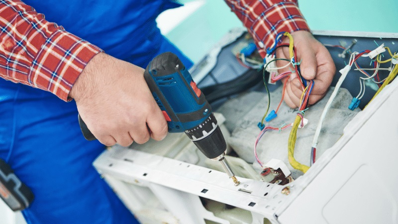 Saruhanlı Carrier Carrier çamaşır makinesi kart tamiri – Su almama arızası orijinal parça ile giderildi. - Teknik servis örneği